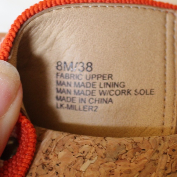 Lucky Brand, Miller platform orange wedges - Picture 7 of 8